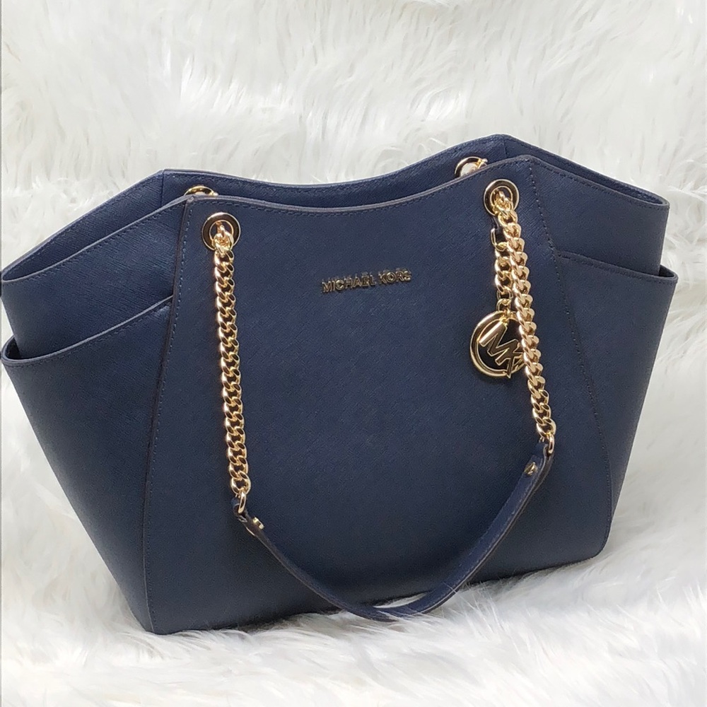 Nwt Michael Kors Jet Set travel large chain tote - Picture 4 of 6